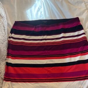 Ann Taylor Bold Striped Pencil Skirt